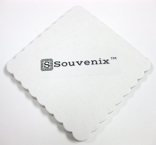 Souvenix logo, coasters